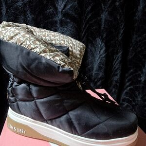 Sam & Libby Cruz Black Quilted Winter Boots | Size 9 | New